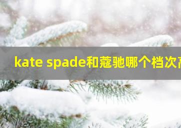 kate spade和蔻驰哪个档次高